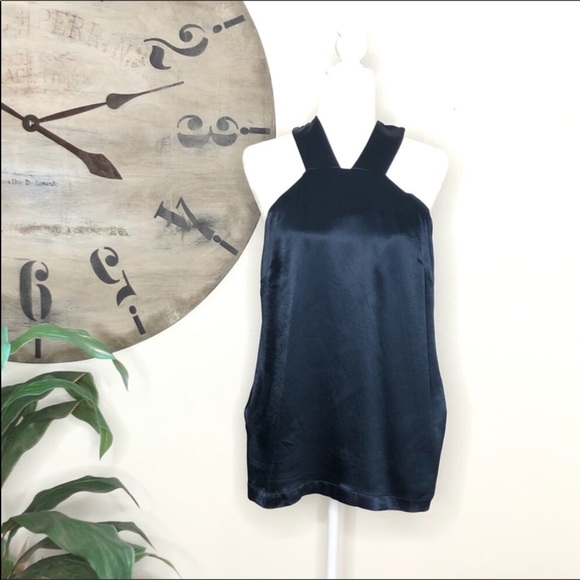 Banana Republic blue fully lined halter top. NWT. - Picture 3 of 7